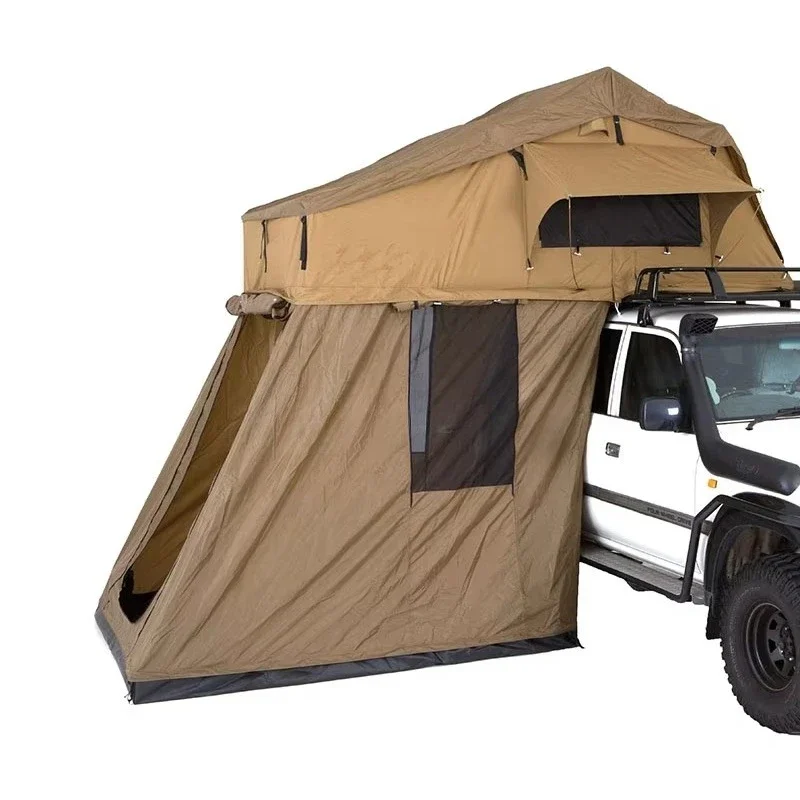 Soft Cover Roof Top Tent Side Open Roof Shell Foldable Led Light Roof Tents