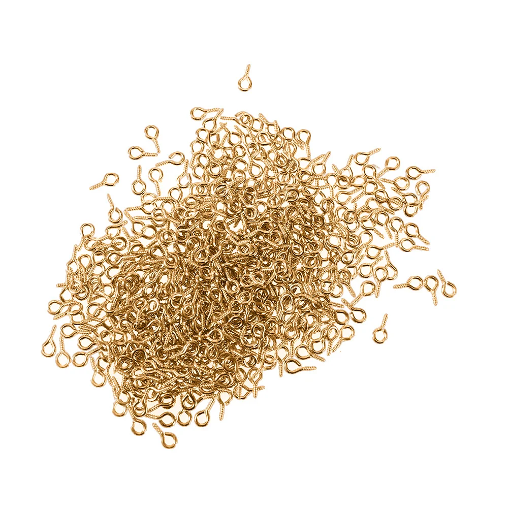 

300pcs Eye Bolts Golden Diy Jewelry Making Craft Accessories Durable Screw Peg For Crafting Mini Screw Pins Fashion Jewelry Tool