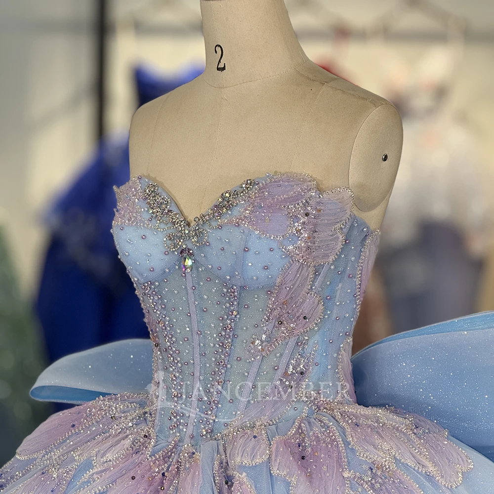 تخصيص 15 فساتين Quinceanera الكرة ثوب حمالة مطرز الدانتيل يصل طول الأرض المرأة حفلة موسيقية مناسبة ارتداء فستان الحفلات 2025