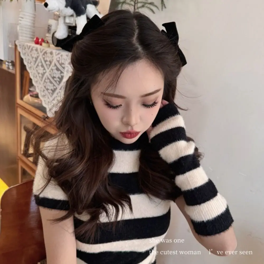 Hair Comb Bow Hairpin Retro Cloth Side Clip Velvet Bowknot Hair Clip Barrettes Red Girl