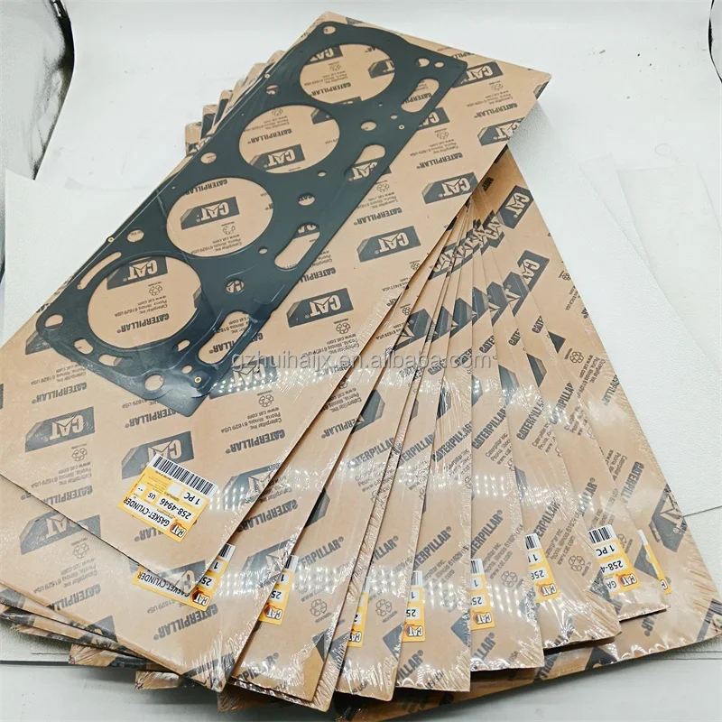 

Высококачественная прокладка головки блока цилиндров двигателя экскаватора 2584946 Для двигателя Caterpillar Cat C4.4 C6.6 Комплект прокладок 258-4946