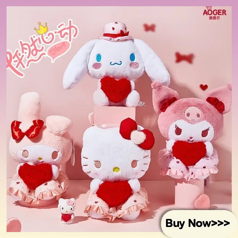 

Melody Kuromi милая мультяшная коллекционная плюшевая кукла Cinnamoroll кукла изысканное украшение для рабочего стола игрушка-сюрприз пара подарок на день рождения