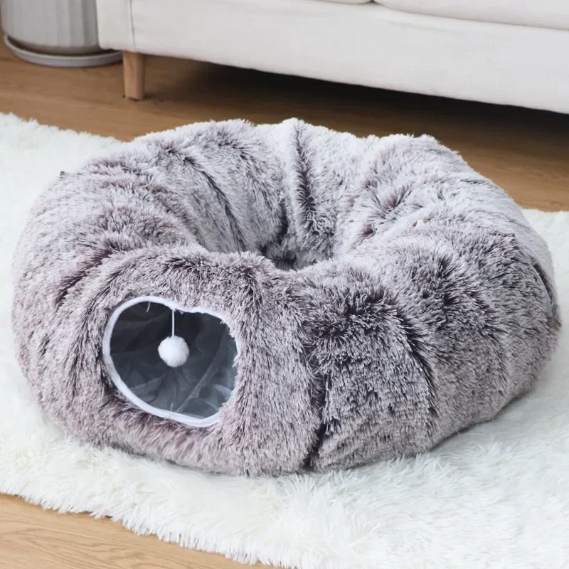 Cat Tunnel Bed Cat Nest Double Layer Four Seasons Universal Indoor Large Hole Drilling Pet Nest Toy