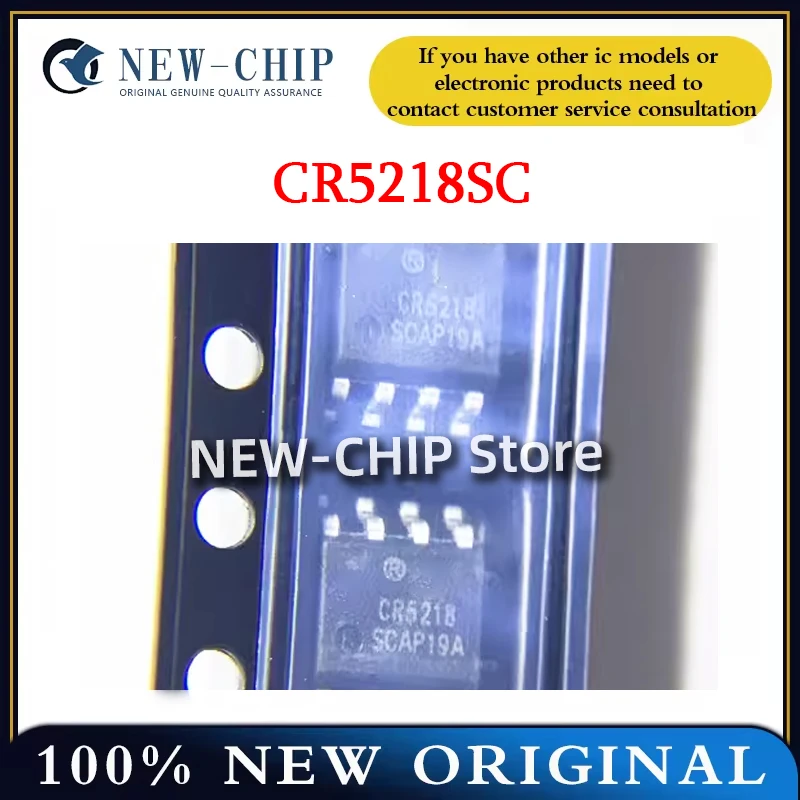 50PCS-500PCS/LOT  CR5218SC   SOP8 can replace the LP3669B 5V1A 5W AC-DC controller regulator IC  New Original  CR5218
