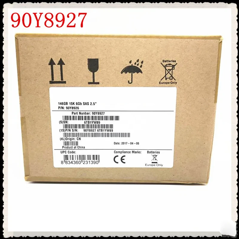 100% novo na caixa 3 anos de garantia 6 Gb SAS FRU 90Y8927 90Y8930 146G 15K 2,5 polegadas Precisa de mais fotos de ângulos, entre em contato comigo