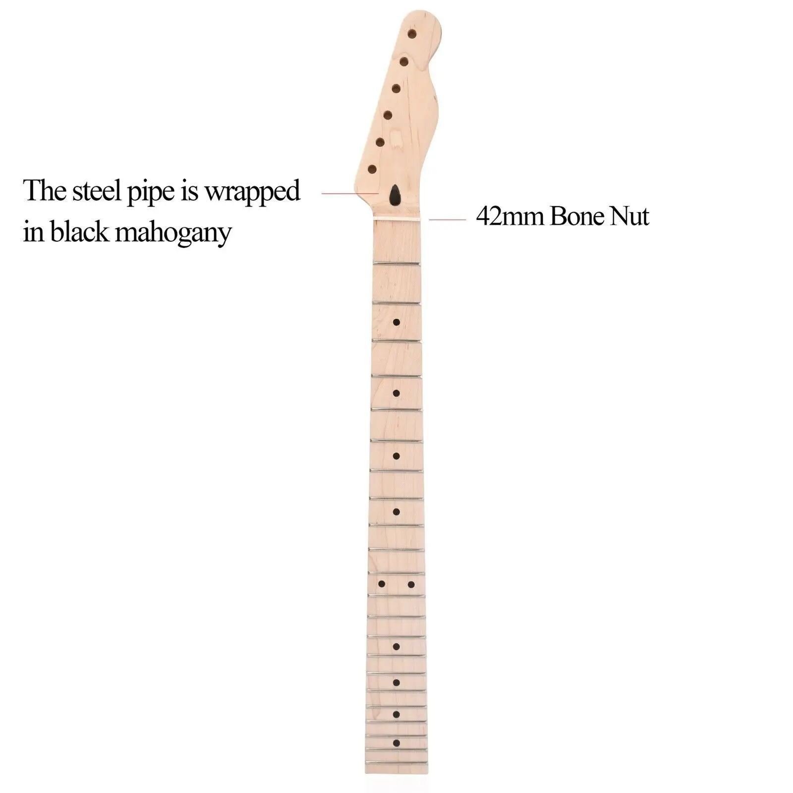 

Best Tele Electric Guitar Neck 22 Frets Canada Maple For Replacement