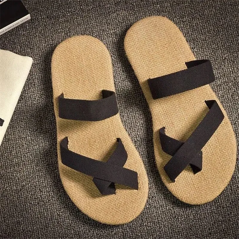 

Cheap 2025 Fashion Men Shoes Outdoor Beach Anti-Slip Male Flip Flop EVA Light Weight Soft Flat Sole Slipper Basic Sandals
