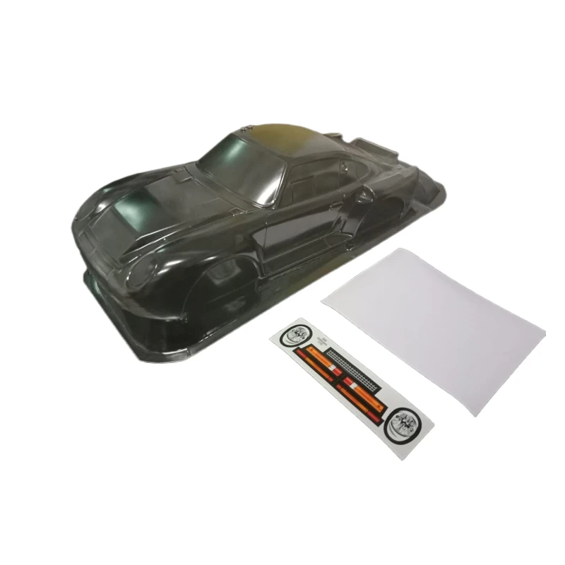 TM959 1/12 On Road Porsc 959 Transparent Body Shell 210mm LWB With Color Decals for Rc Drift Car Mini Chassis Diy Accessories