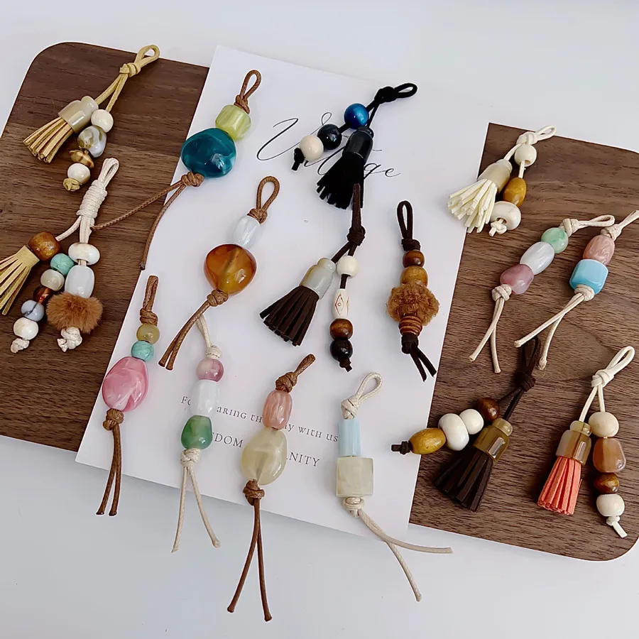 Retro Quasten-Plüsch-Schuhcharms, handgewebte, vielseitig einsetzbare DIY-Accessoires, frische Farb-Anhänger, modische Dekoration für Schuhe und Stofftaschen – Detail 1