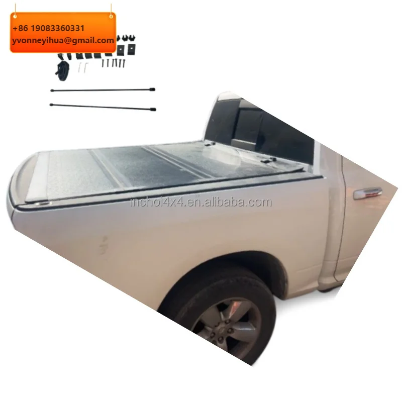

Крышка кузова (тонно-капот) для пикапов Ford F-150/Ranger, для грузовых платформ 5.5/6.5 футов, алюминиевая, жесткая, складная, водонепроницаемая, с замком