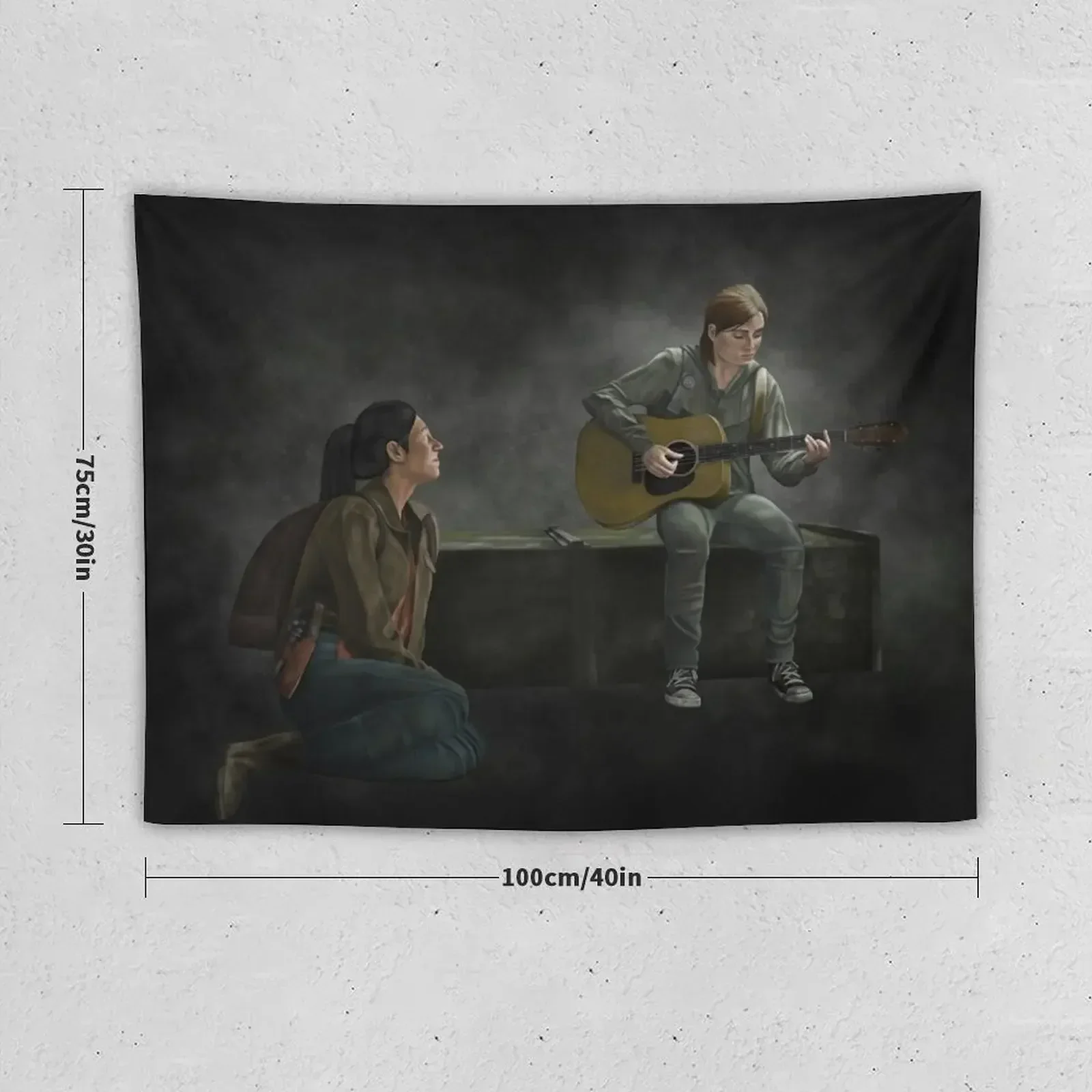 The Last of Us Ellie and Dina Tapestry Aesthetic Room Decor Bedroom Decoration Tapestry