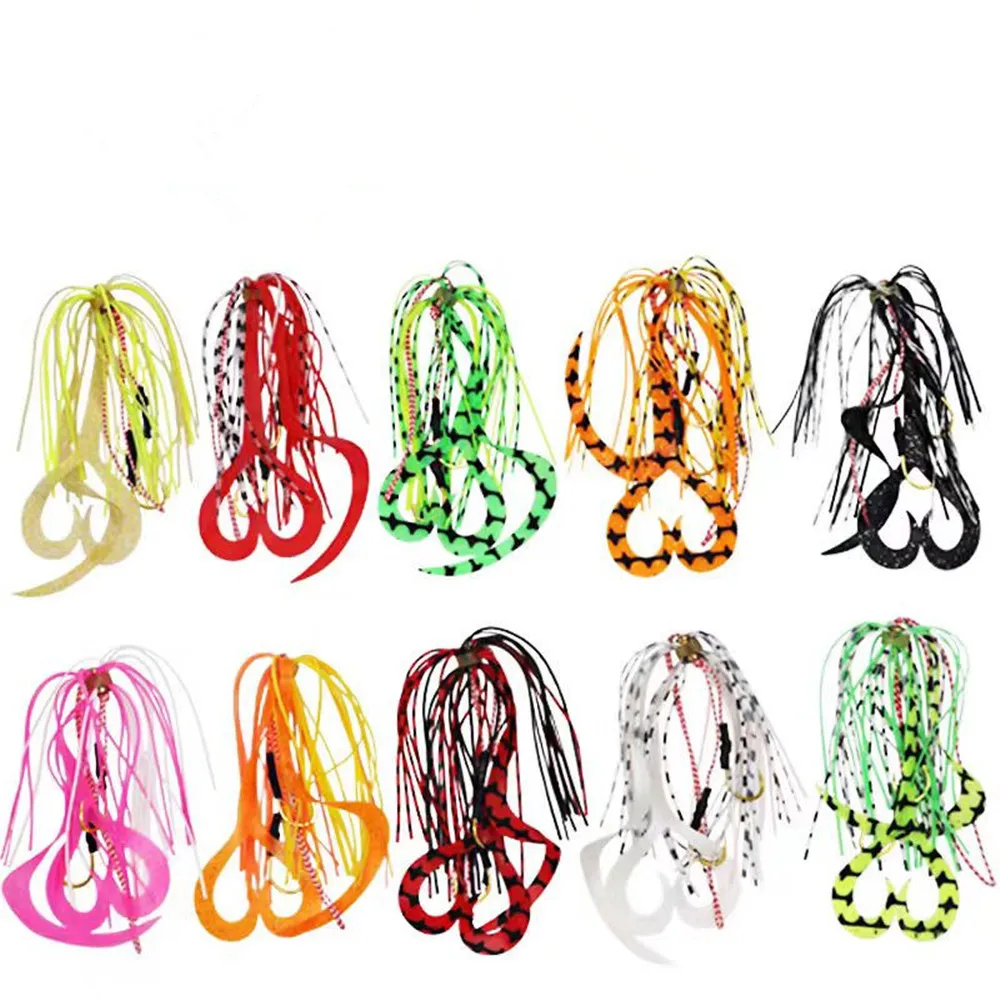 

50 шт./лот, силиконовая юбка, пояс, вспомогательная установка, приманка для бороды, крючок Inchiku, морские аксессуары, рыболовные снасти