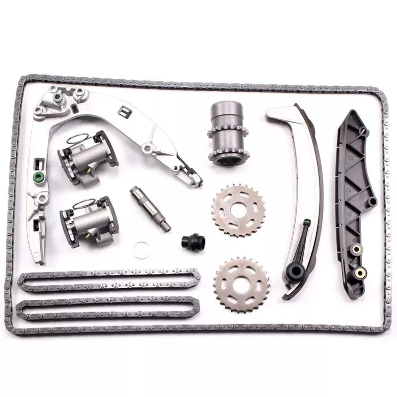 Fit For OE 11311741746 11211742435 Timing Chain Kit Tensioner Guides Timing System Spare‑Parts 4.4L V8 Engine 1999‑2003