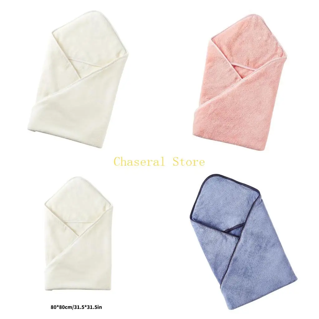 

E7CE Большие детские полотенца с капюшоном, мягкие и впитывающие детские банные полотенца, удобные для младенцев