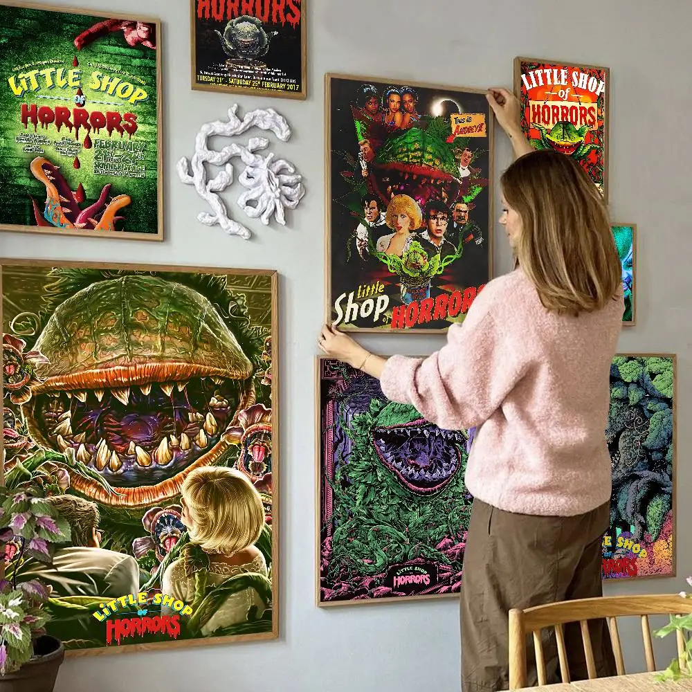 Little Shop Of Horrors, klassisches Anime-Whitepaper-Poster, HD-Qualität, Poster, Wandkunst, Gemälde, Arbeitszimmer, Wanddekoration
