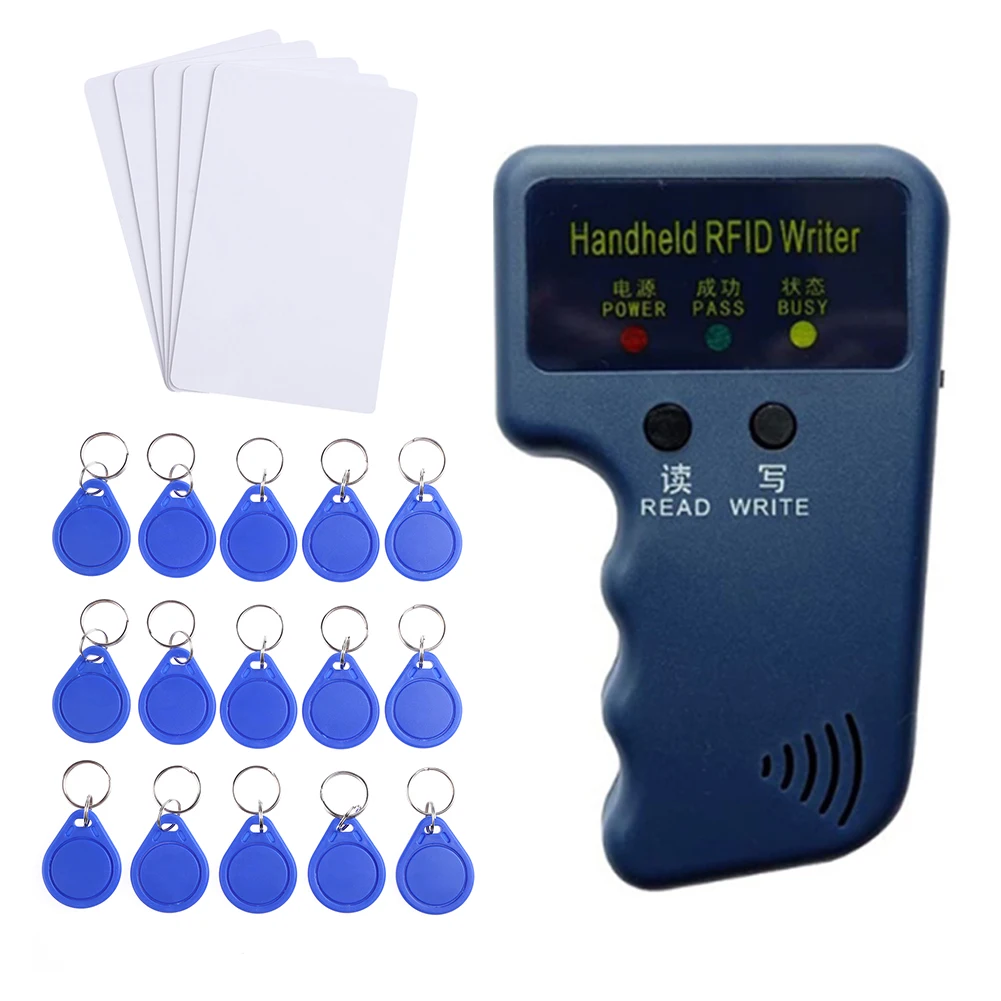 

RFID-программист 125 кГц, Дубликатор, копир, писатель, считыватель, писатель, клонер идентификационных карт, брелок для ключей для дома, квартиры, сообщества