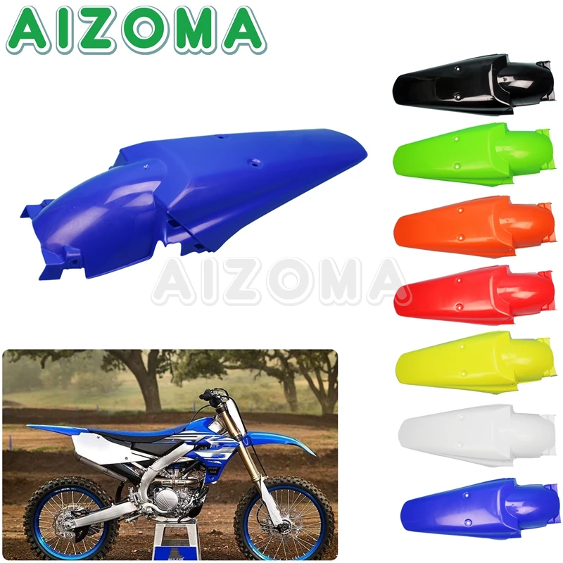 Blue Rear Fenders Universal Motorcycle Mud Plate Fender For Yamaha Honda 250 450 CRF WR TTR XR Motocross Mudguard Dirty Guard