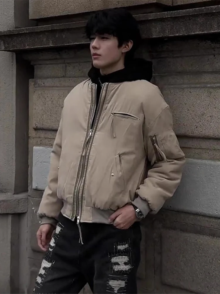 

Мужская рабочая куртка Cleanfit в американском ретро-стиле, пилотская куртка Haome, бейсбольная куртка свободного кроя, весенняя верхняя одежда