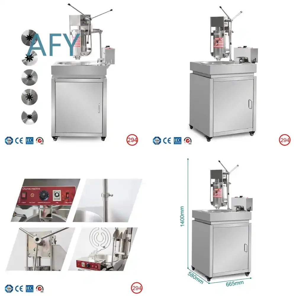 Commercial Churros Machine for NP-294 Vertical Hollow Fryer Food Festival Snack Equipment Churro Maker Industrial Food