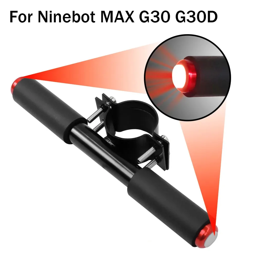 Children Grip Adjustable Bar Handle Holder with Flashing Light For Ninebot MAX G30 G30D Electric Scooter Anti-skid Handrail Part