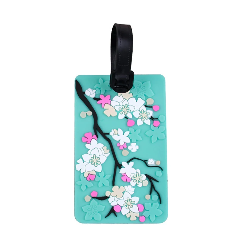 Luggage Accessories Flower Pattern Luggage Travel Tag Suitcase ID Address Anti-lost Pendant Baggage Boarding Tag Portable Label