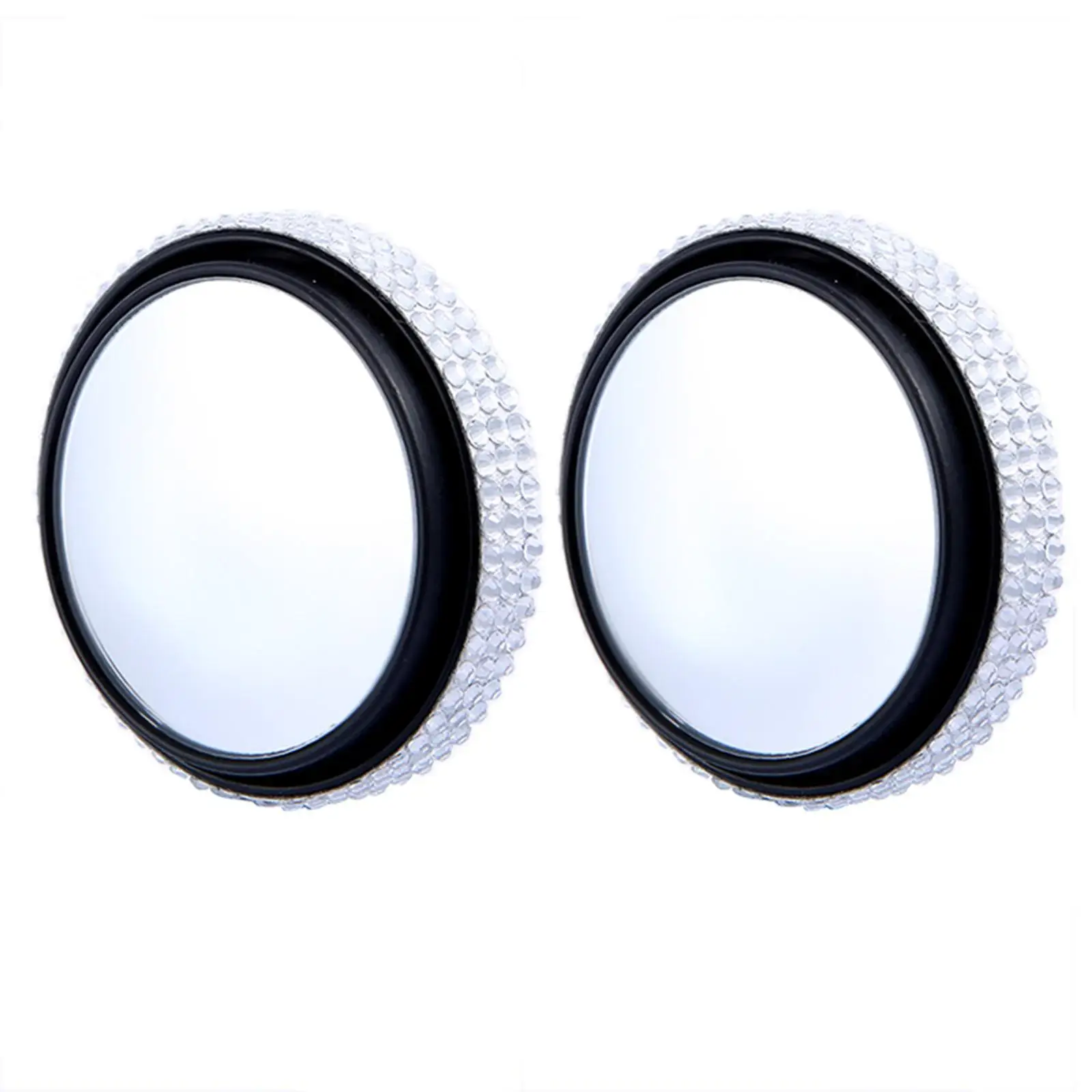 Auxiliary Blind Spot Mirror 360 Degree Swivel Adhesive Glass for Car Truck SUV RV Van Universal