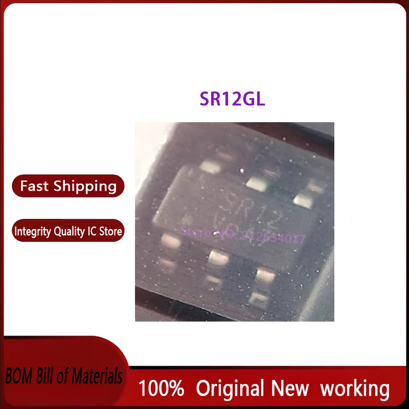 5PCS/LOT SR12GL SR12 SOT-23-6 100% New original