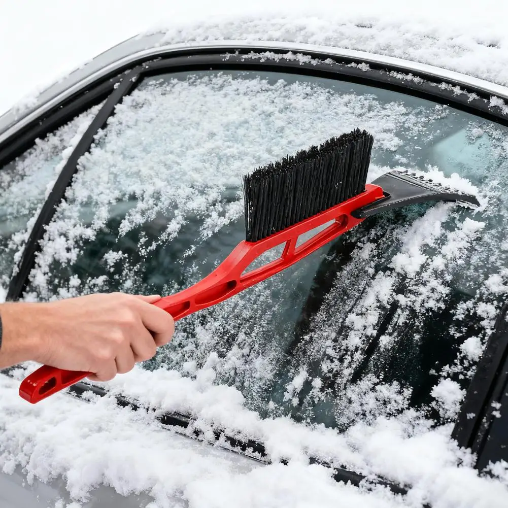 Double Head Car Snow Removal Shovel 2 IN 1 Ice Scraper Snow Brush For Car Windshield Telescopic Extra-long Snow Shovel