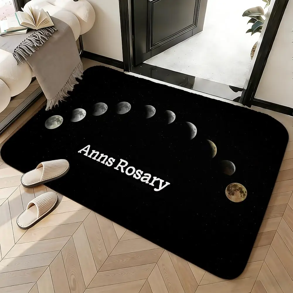 Soft Absorbent Non-Slip Rug Art Moon Floor Mat Home Decor Doormat Bedroom Floor Mat Shower Carpet