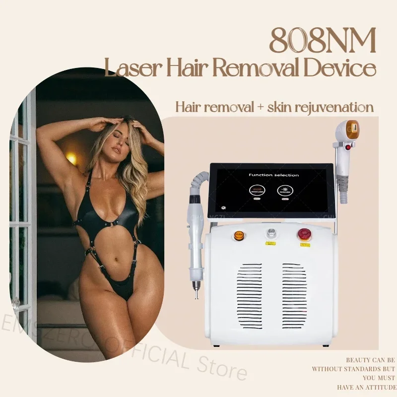 808 profession diode hair removal machine 2in1 Eyebrow pigment removal epilation machine Carbon stripping beauty equipment