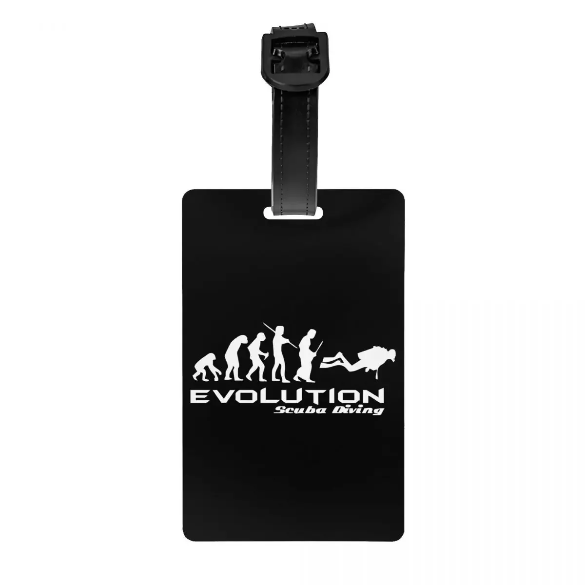 

Custom Evolution Of Scuba Luggage Tag Funny Underwater Dive Diver Gift Baggage Tags Travel Bag Labels Suitcase