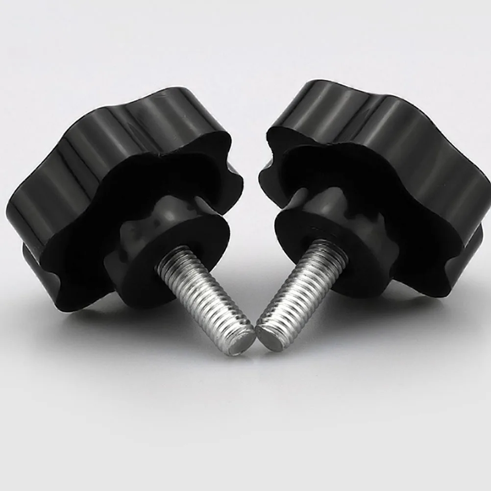 6 個のハンドグリップねじネジノブ梅の花の形人間工学に基づいた滑り止めクランプハンドル機械装置用