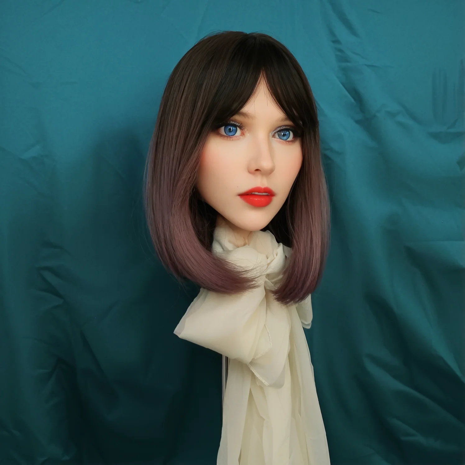 Silicone head entity doll Adult TPE single head threaded head interface adult sex toys Platinum silicone head TPE material doll