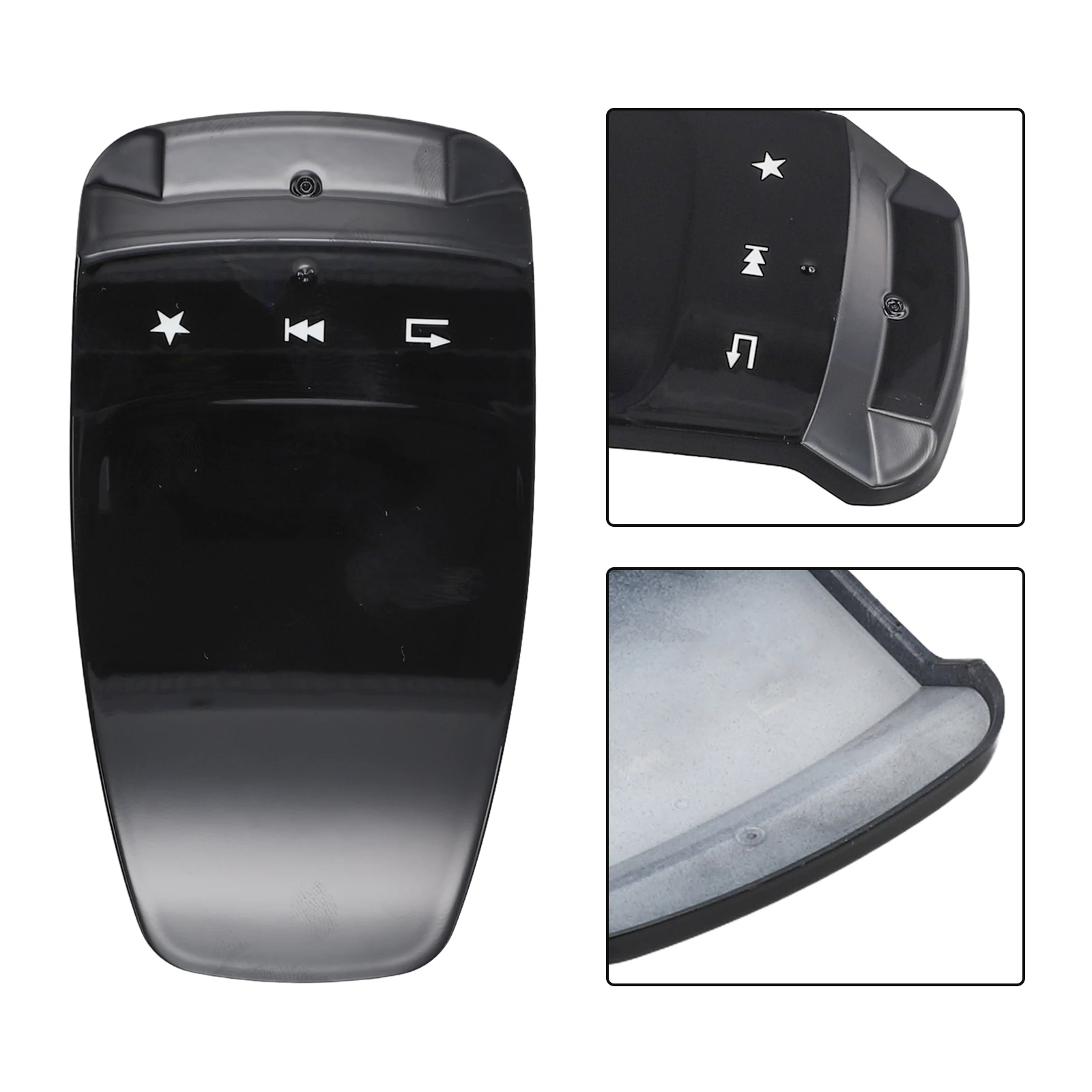 Sleek Black Touch Pad Cover for Mercedes Vehicles W205/W253 Designed as Direct Replacement to Elevate Interior Style