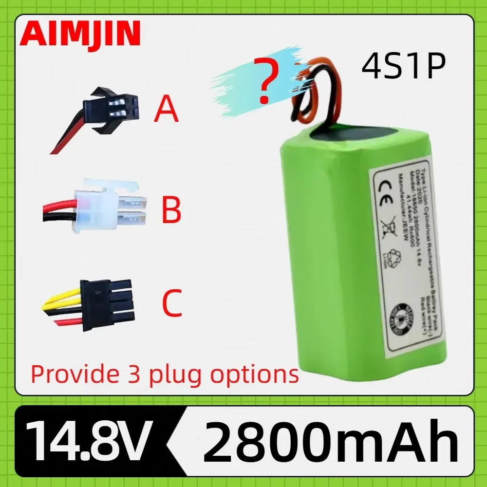 

Литий-ионный аккумулятор 4S1P 14,4 В, 2800 мАч для Conga Excellence 990 1090 Ecovacs Deebot N79S N79 DN622 Eufy Robovac 11 11S 12 35C X500