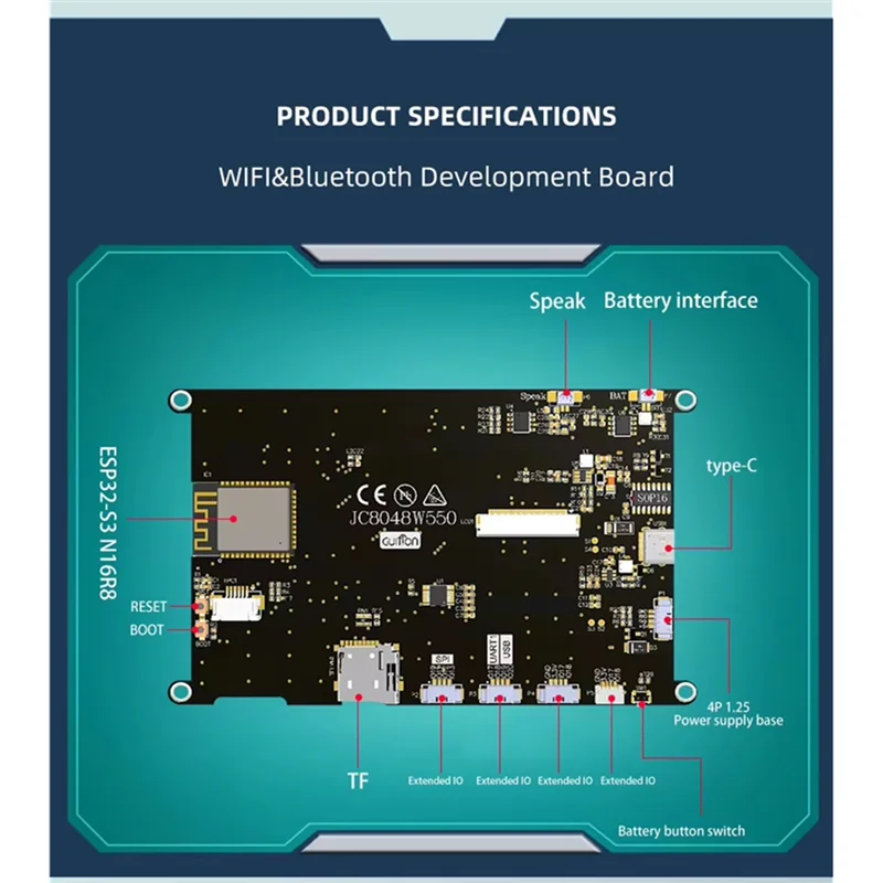 【Compre tudo!】 Placa de desenvolvimento ESP32 integrada com tela sensível ao toque de 5 polegadas Módulo de exibição LCD de 5 polegadas
