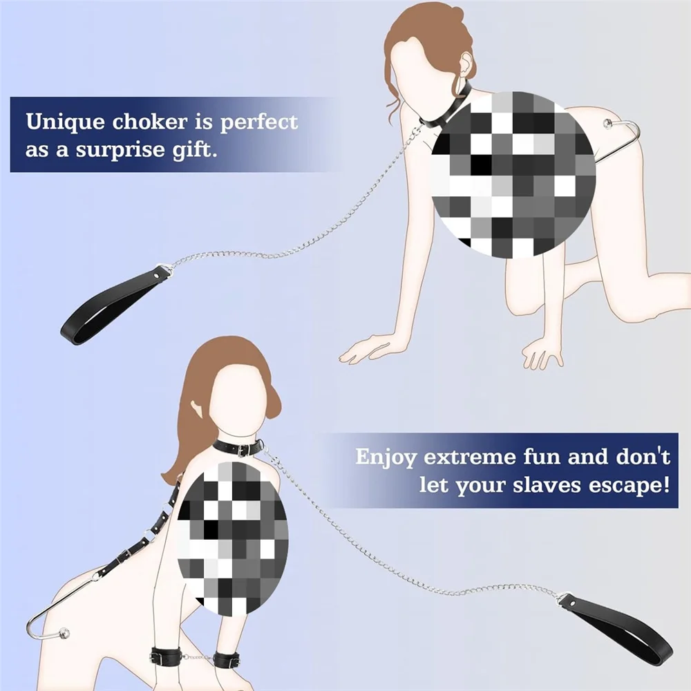 مجموعات الالعاب الجنسية السنانير الشرج أصفاد بولي SM SM الوثن BDSM عبودية الشرج المقابس الرقبة ضبط النفس الخلفية تأثيري الرقيق لعبة الجنس للزوجين #4