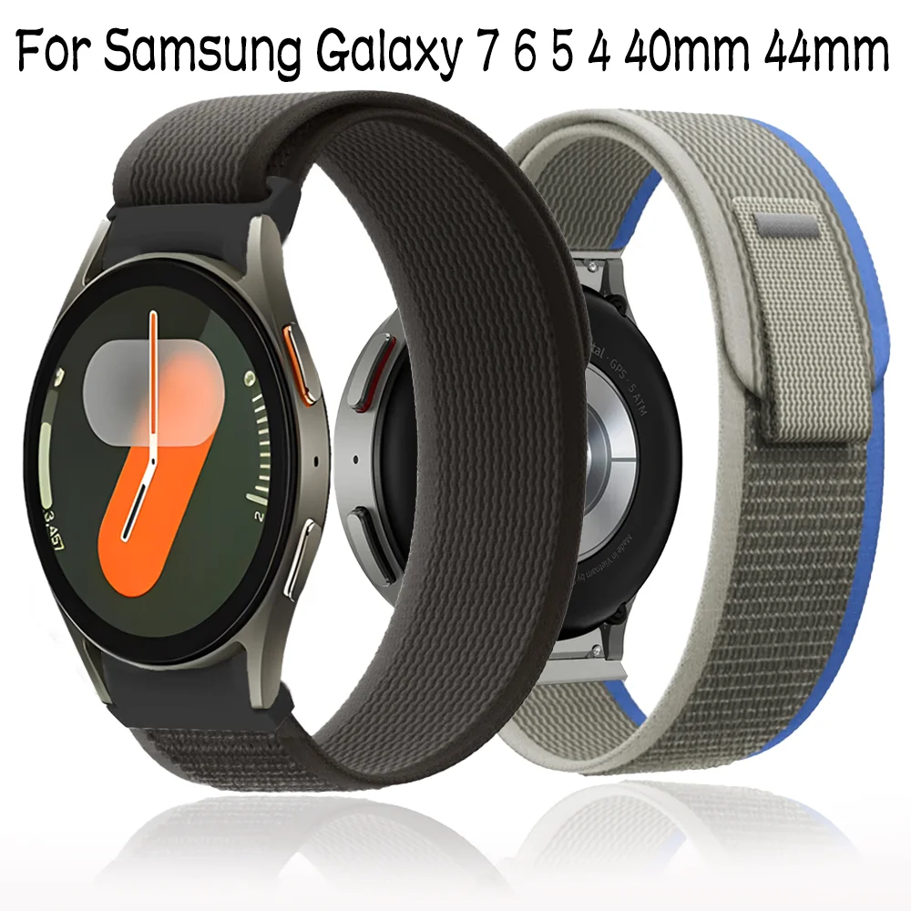 Ремешок с петлей Trail Loop 20 мм для Samsung Galaxy 7 6 5 4 40 мм 44 мм Спортивный браслет Correa Galaxy 6 Classic 47 мм 43 мм 5 Pro 45 мм Ремешок для часов