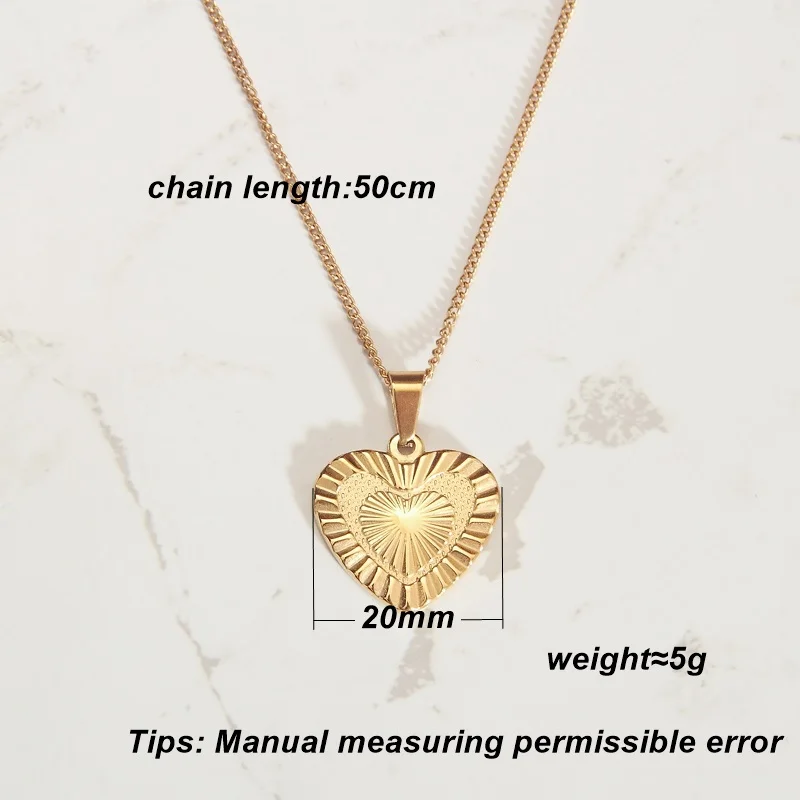 KITEAL 2023 new hit Gold Plated pendant necklace Car flower heart-shaped peach heart tattoo choker Women jewelry