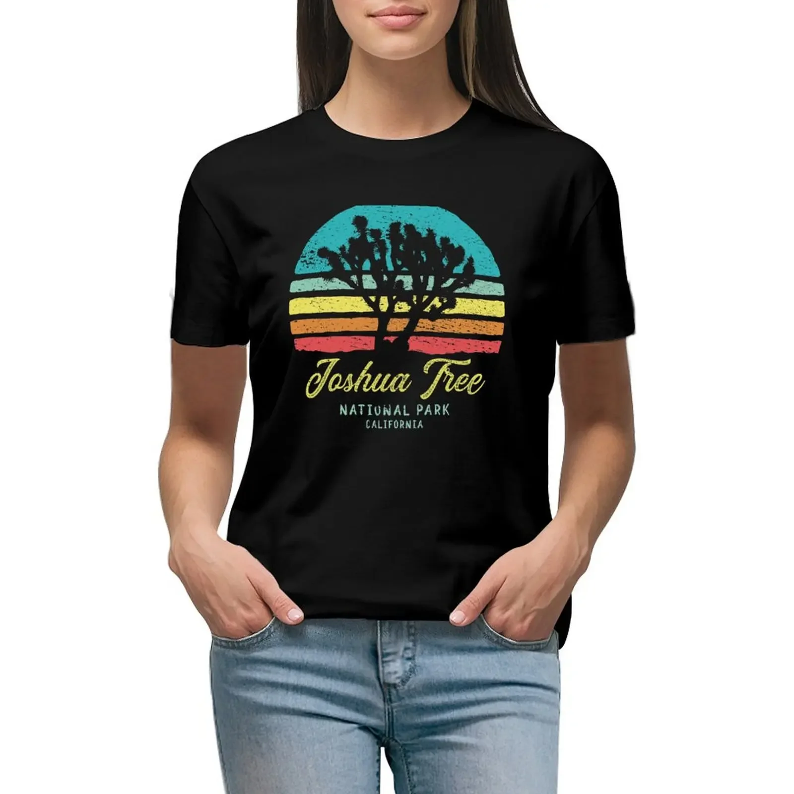 Joshua Tree National Park California T-Shirt animal prinfor kawaii clothes customizeds sweat summer clothes for Women