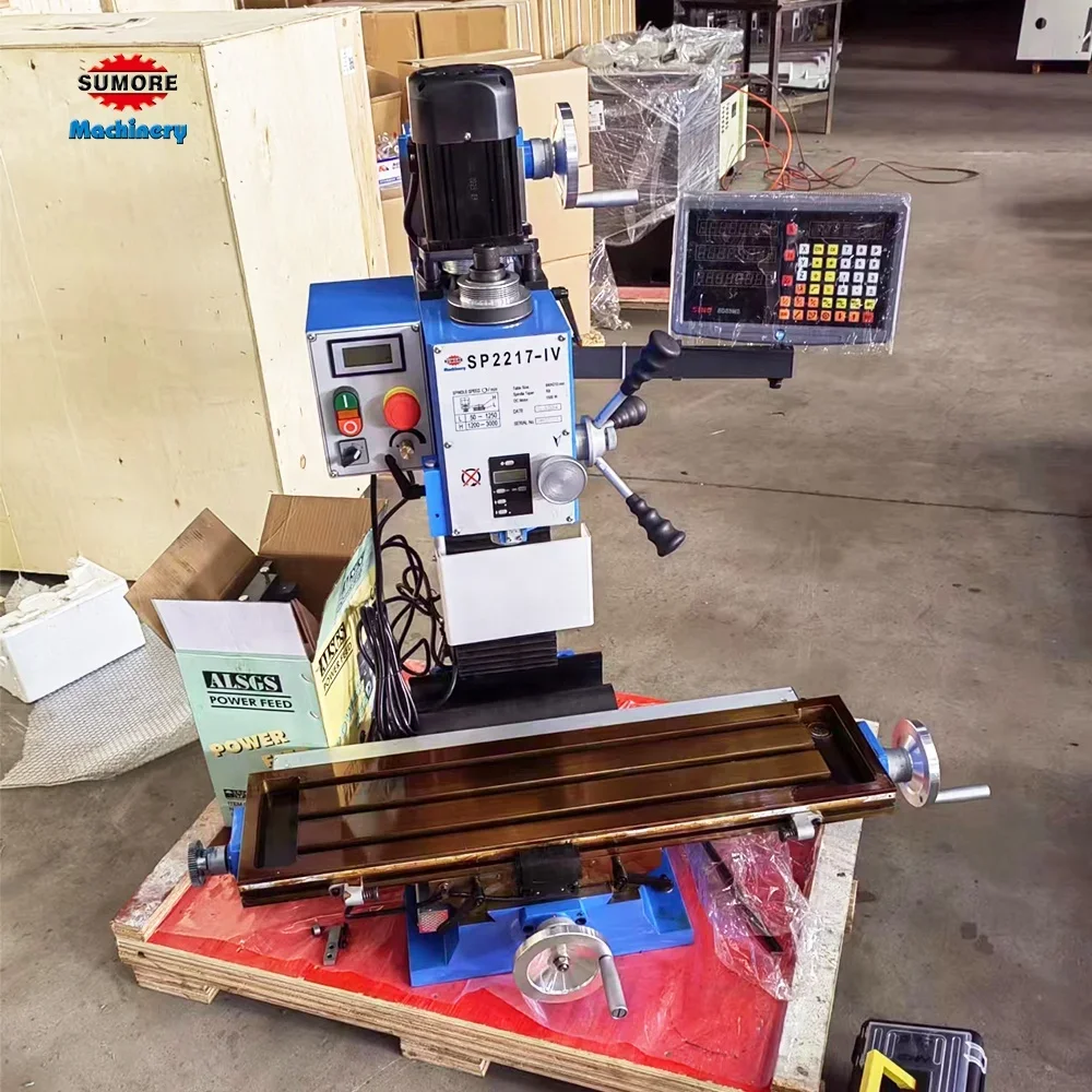 SP2217-I China Small Fresadora Benchtop Mill Drill hine WMD30B SUMORE Mini Milling hine