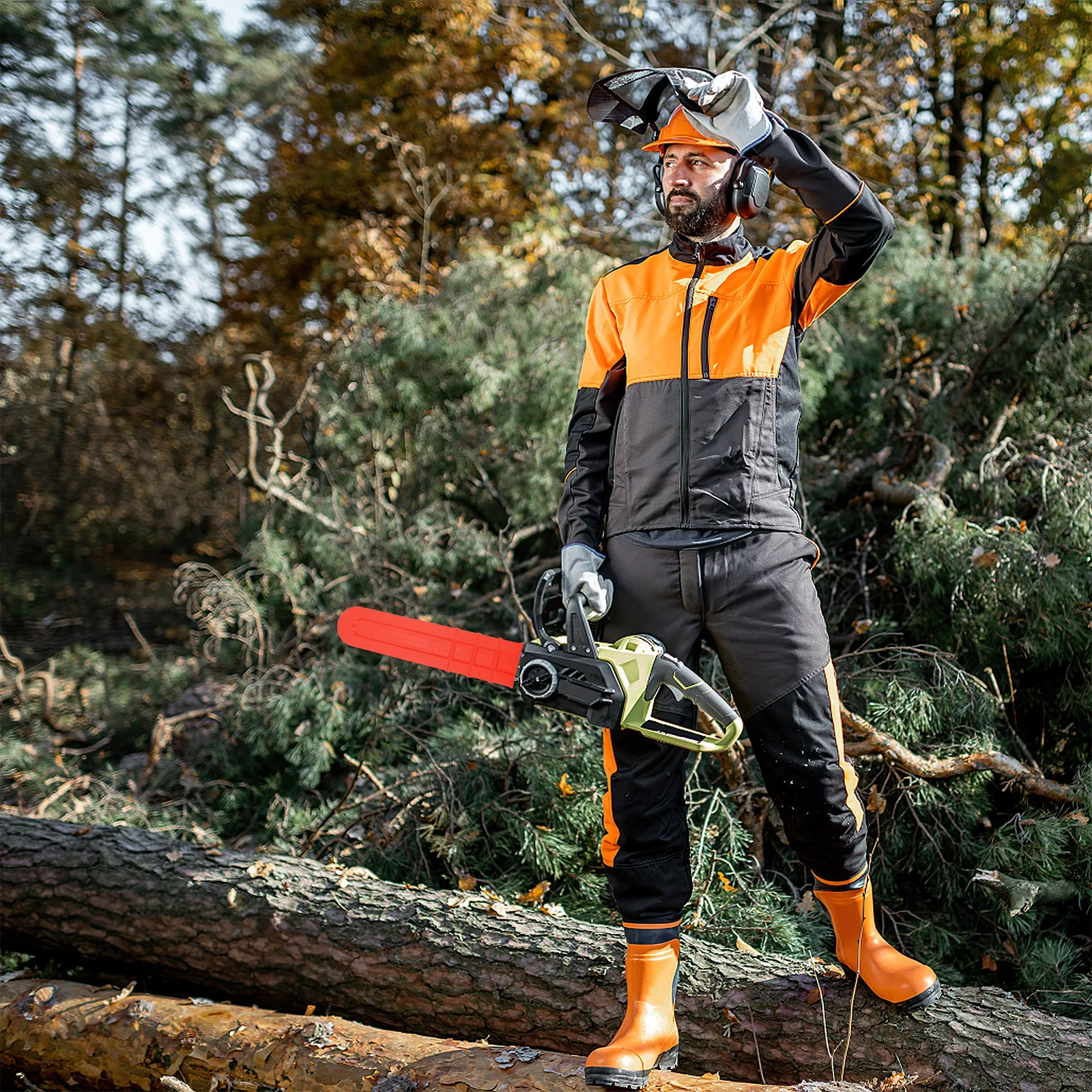 

8Pcs Safety Chainsaw Bar Sleeve Protector Anti-Scratch Cover for Men Accessories Chainsaw Storage Case Saw Sleeve