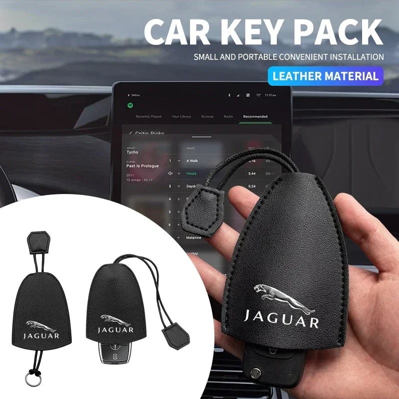 

Чехол для ключей автомобиля, сумка для хранения пульта дистанционного управления, цепочка для ключей для Jaguar XF, E-Pace, F-Type, S-Type, XE, XJ, F-Pace, XKR, XEL, XFL, S, F, XJL