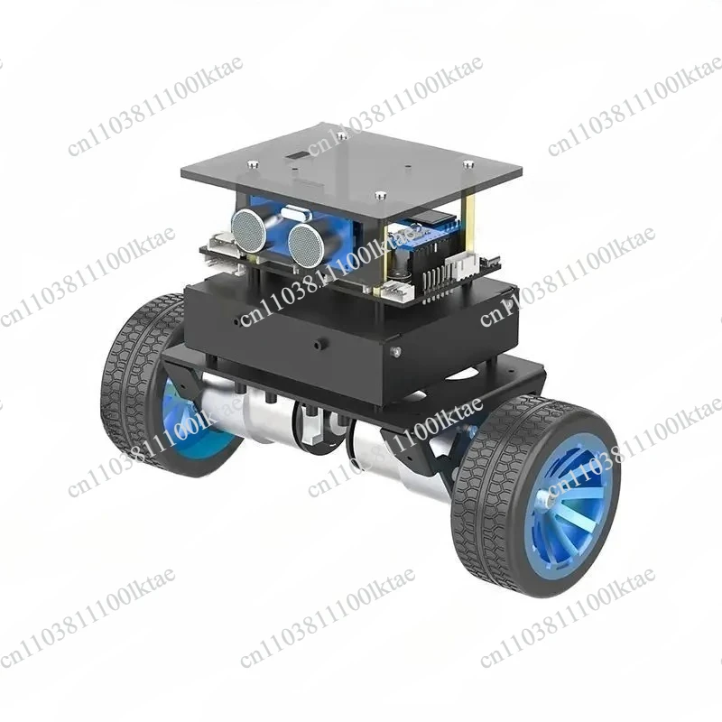 Suitable for STM32 Car Two-wheeled Intelligent Robot Chassis Kit  Obstacle Avoidance Encoder Motor