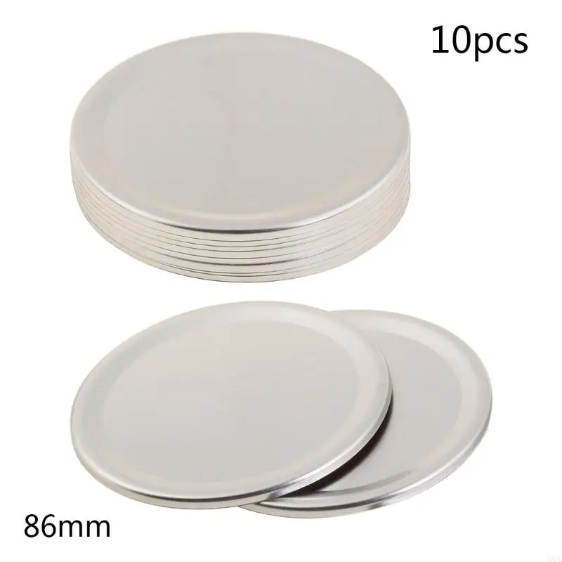 16FC 10 Pieces Canning Lids Regular Mouth Jar Lids Bands for Mason Canning Jars