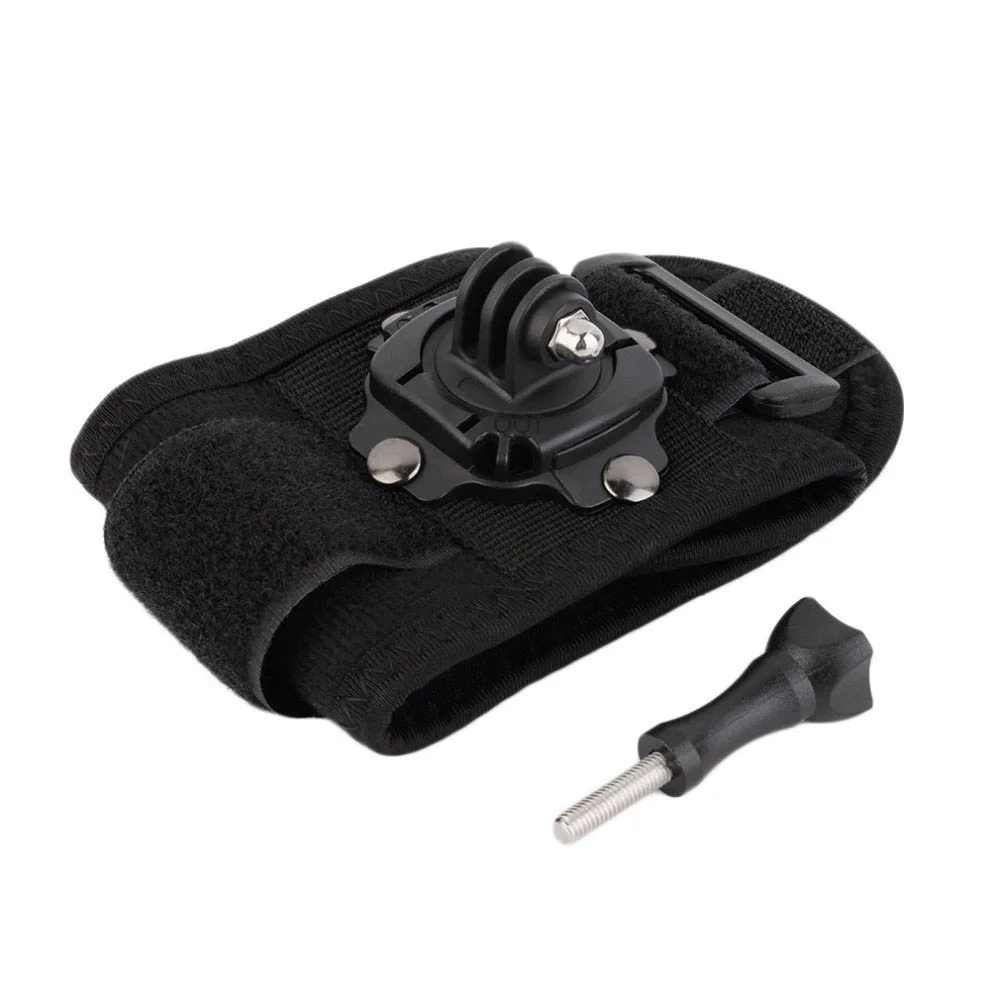 360 شريط للرسغ جبل ل Gopro Hero11 10 9 8 7 6 5 4 eken جلسة بطل 5 Xiaomi Yi 4 K SJ4000 الذراع سير شريطي الذهاب برو الملحقات