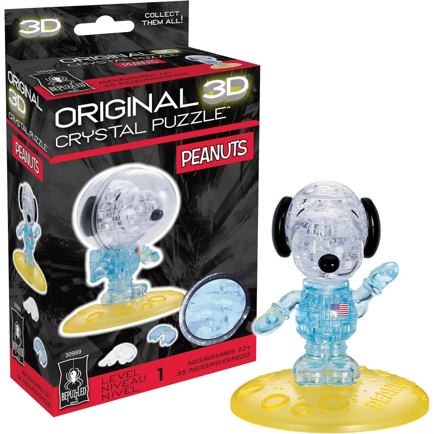 

3D Puzzle Astronaut Snoopy Challenging Brain Teaser for Teens Adults