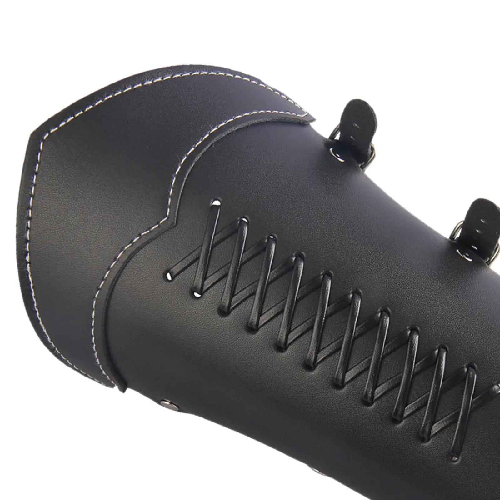 Medieval Armor Bracers Leather Forearm Guards for Halloween Cosplay Stage Costume Adult Unisex Renaissance Faire Accessory