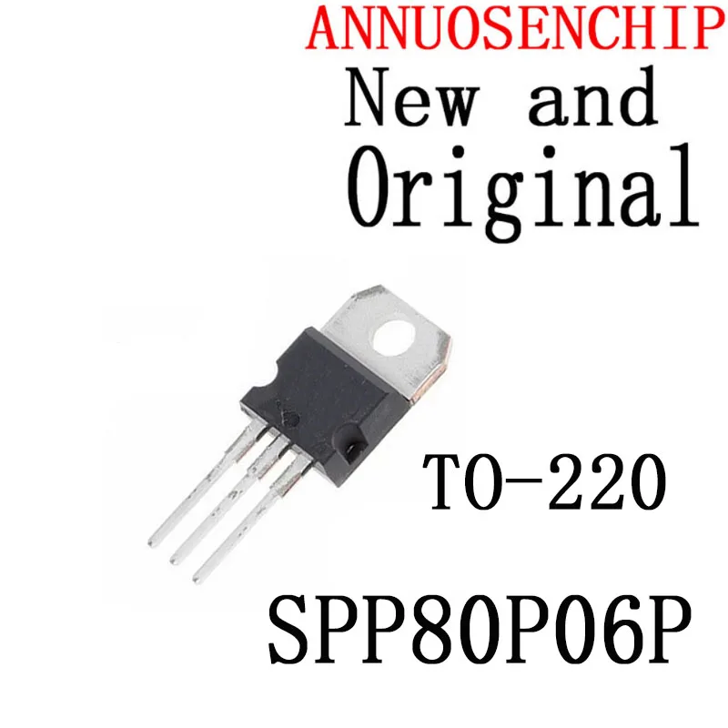 10PCS New and Original H TO220 SPP80P06 TO-220 SPP80P06PH 80P06P 60V 80A SPP80P06P