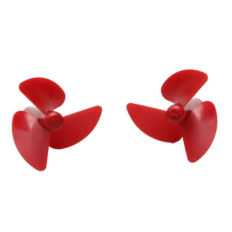 4Pairs Dia 26mm 3-blade Paddle Inner Shaft Hole 2.2mm PC Propeller for RC Bait Boat DIY Trawlers Ship Full Immersion Propellers